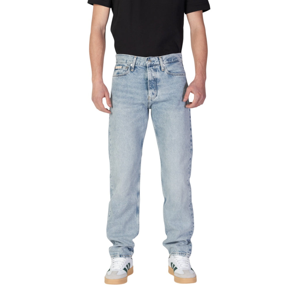 Calvin Klein Jeans herenjeans blauw uni