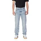Calvin Klein Jeans herenjeans blauw uni