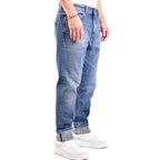 Dondup herenjeans blauw -gesleten effect