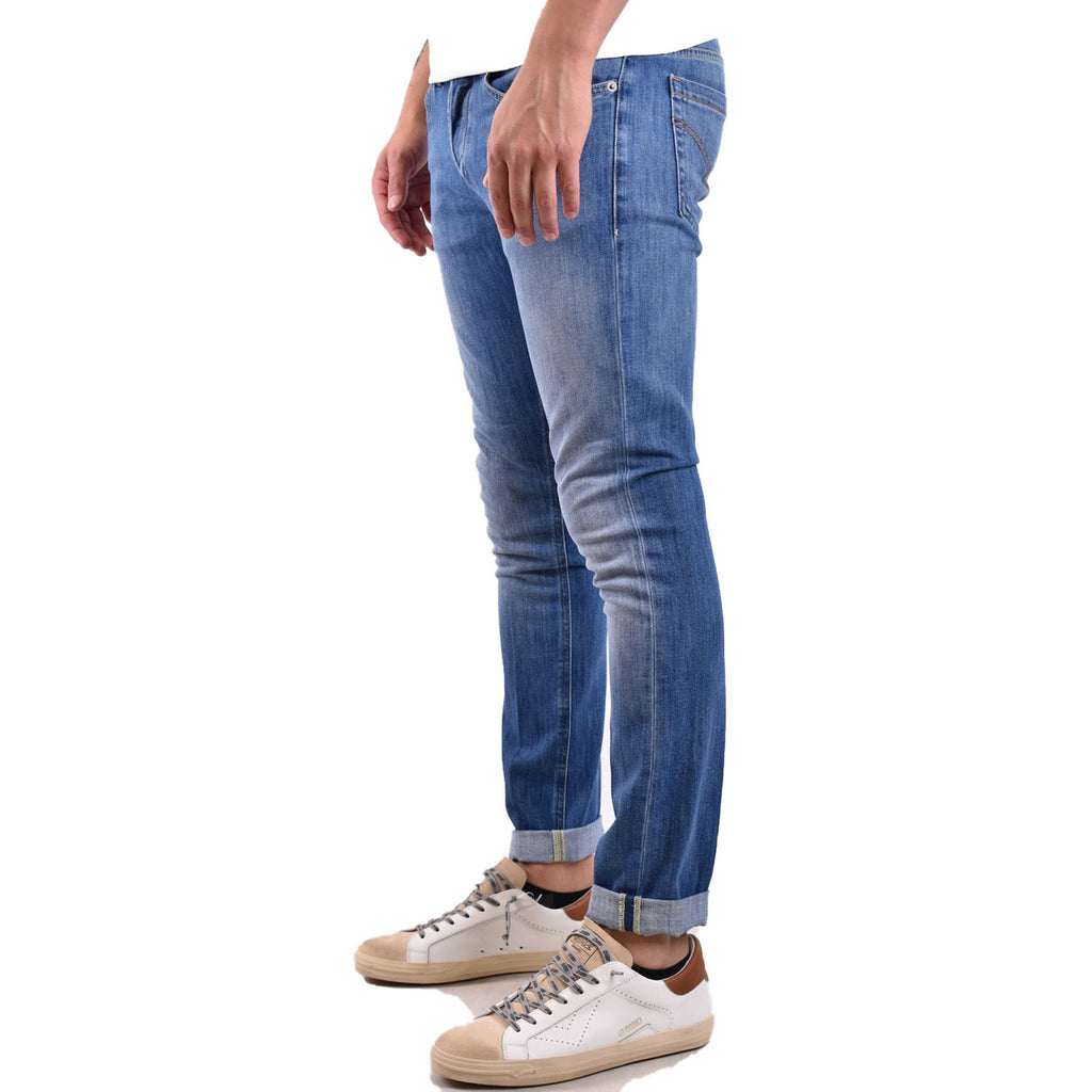 Dondup herenjeans blauw 89% Katoen 11% Elastaan