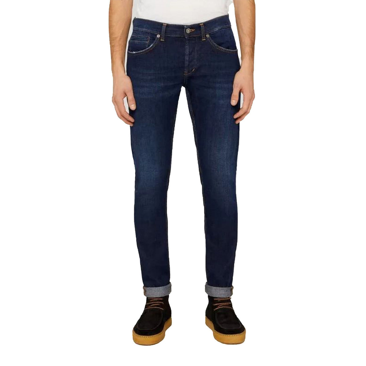 Dondup herenjeans blauw 92% Katoen 8% Elastaan