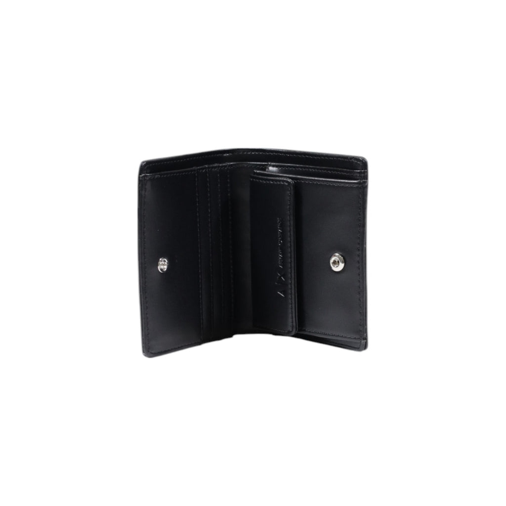 Armani Exchange portemonnee zwart met automatische knoop • zakken: binnenzakken • size (cm): 11x9x3