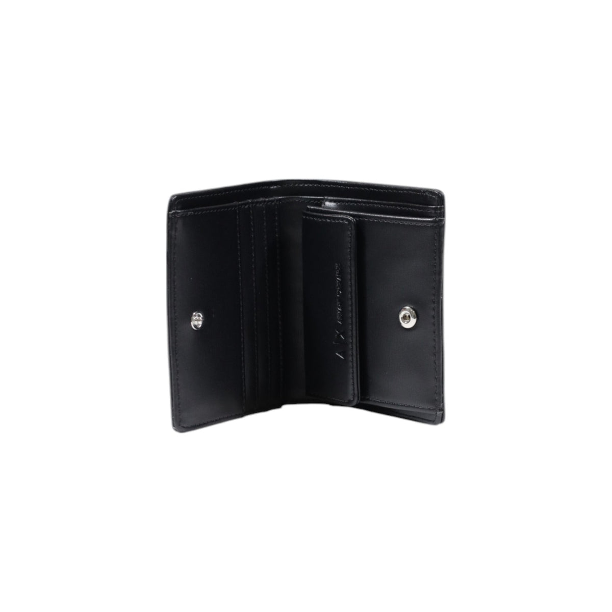 Armani Exchange portemonnee zwart met automatische knoop • zakken: binnenzakken • size (cm): 11x9x3
