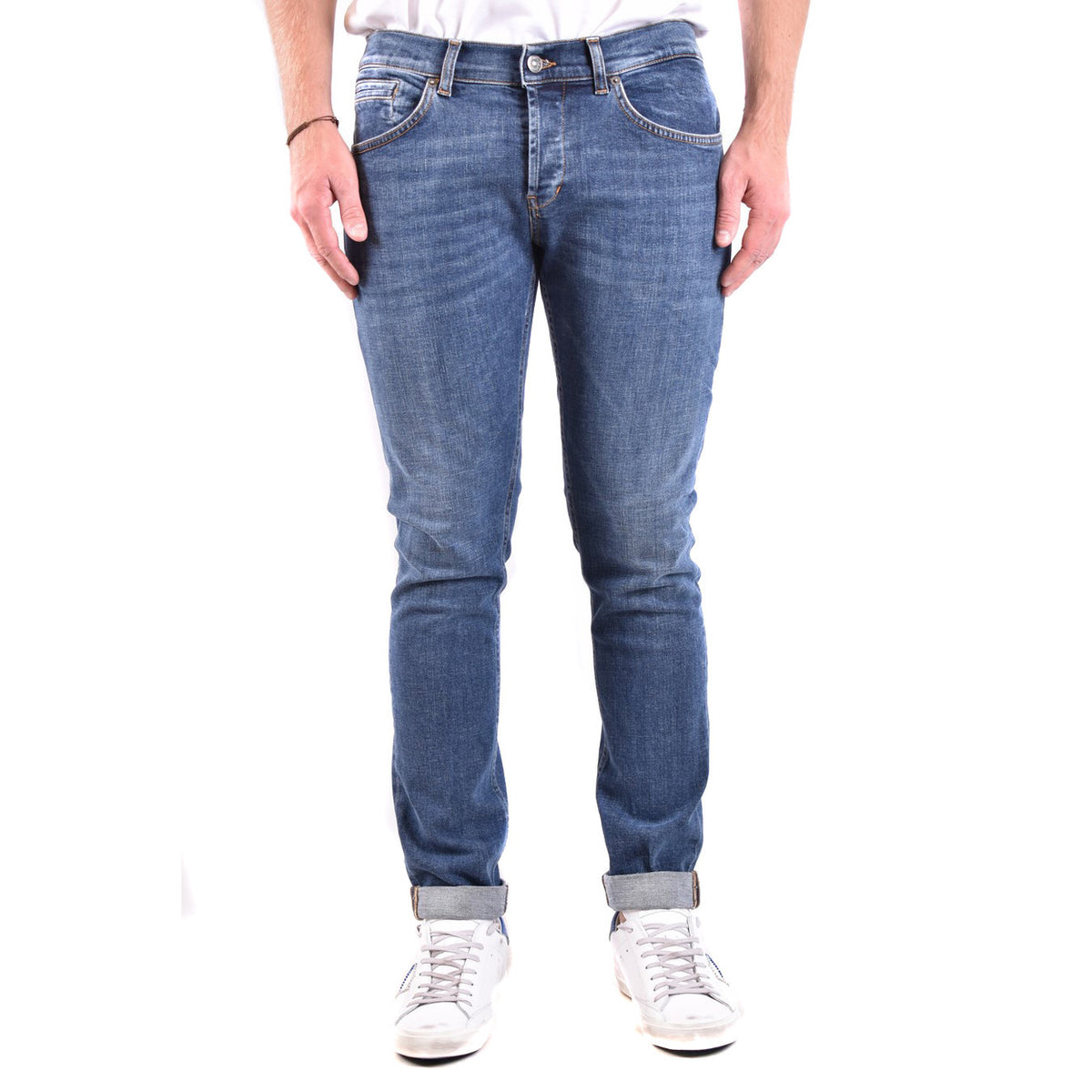 Dondup herenjeans blauw 97% Katoen 3% Elastaan