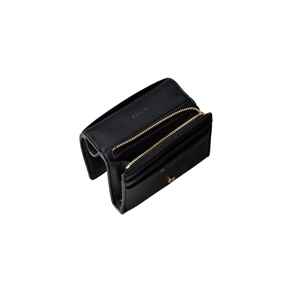 Calvin Klein portemonnee zwart met knopen • zakken: binnenzakken • size (cm): w3 x h9 x l3 (cm)