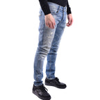 Dondup herenjeans lichtblauw -gesleten effect -gescheurd effect