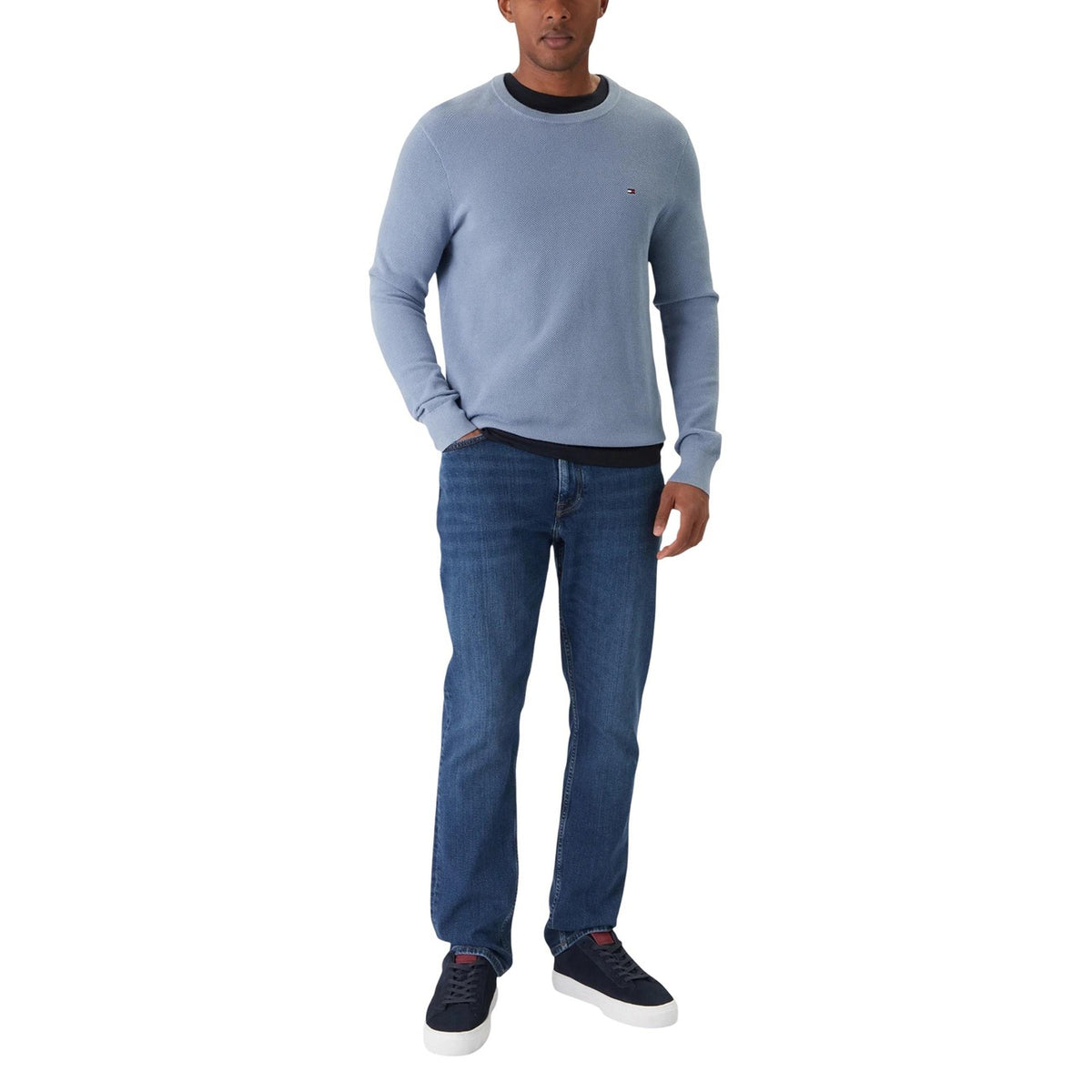 Tommy Hilfiger herenjeans blauw voor- en achterzak