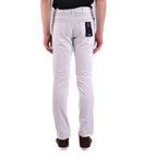Armani Jeans herenjeans wit rits en knopen
