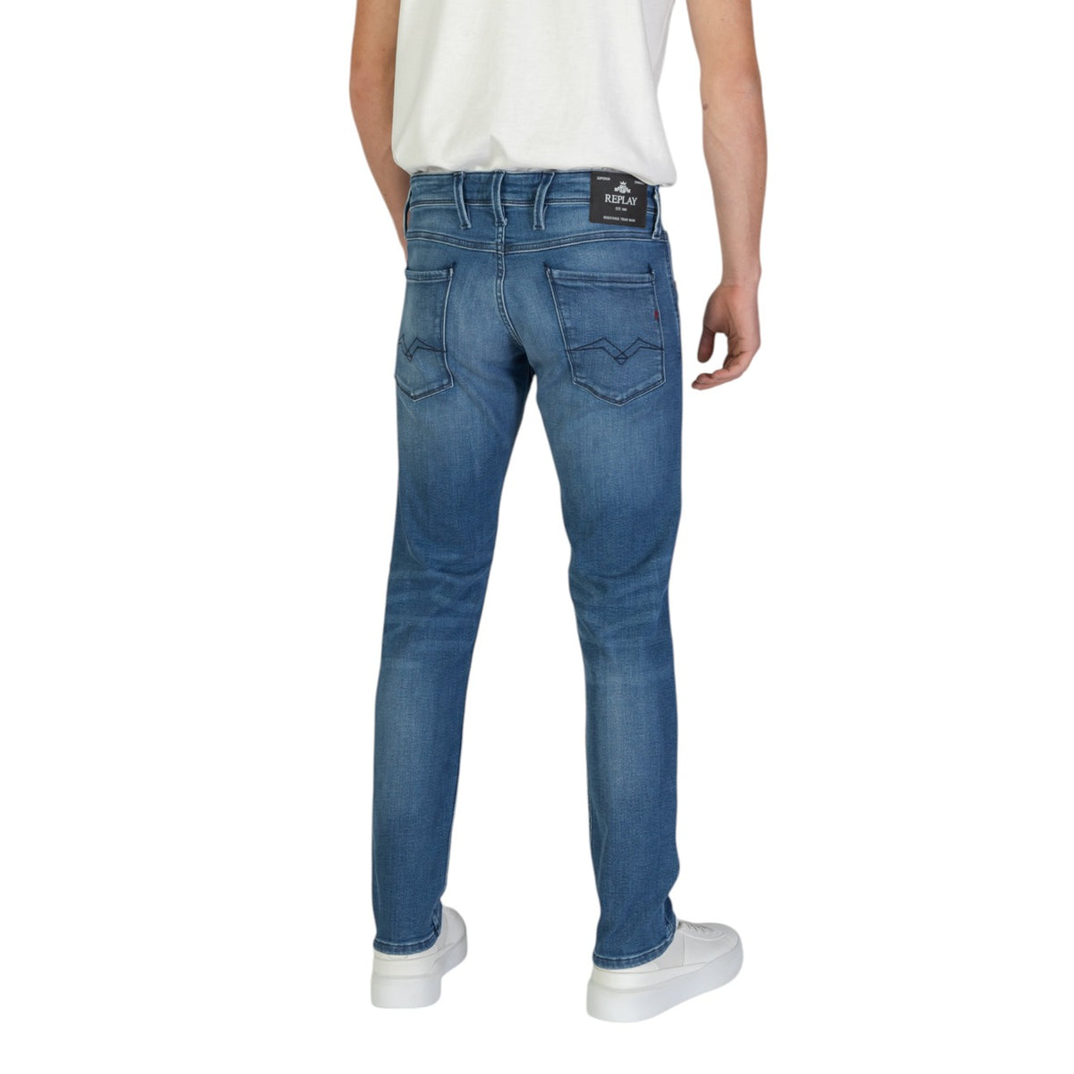 Replay herenjeans blauw 94% Katoen 2% Elastaan 4% Elastomultiester