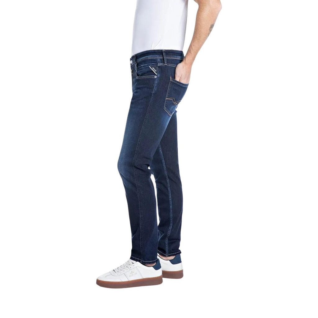 Replay herenjeans blauw rits en knopen