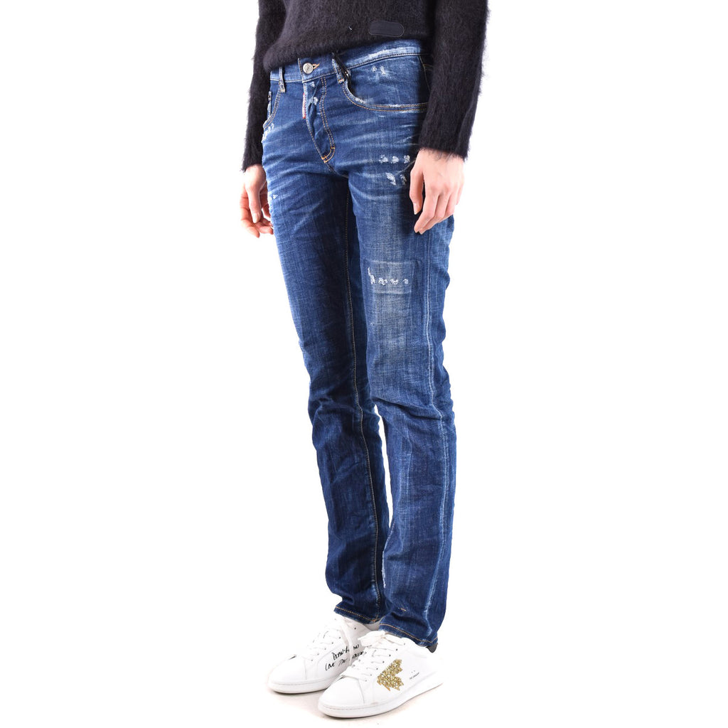 Dsquared2 herenjeans blauw -gesleten effect -gescheurd effect