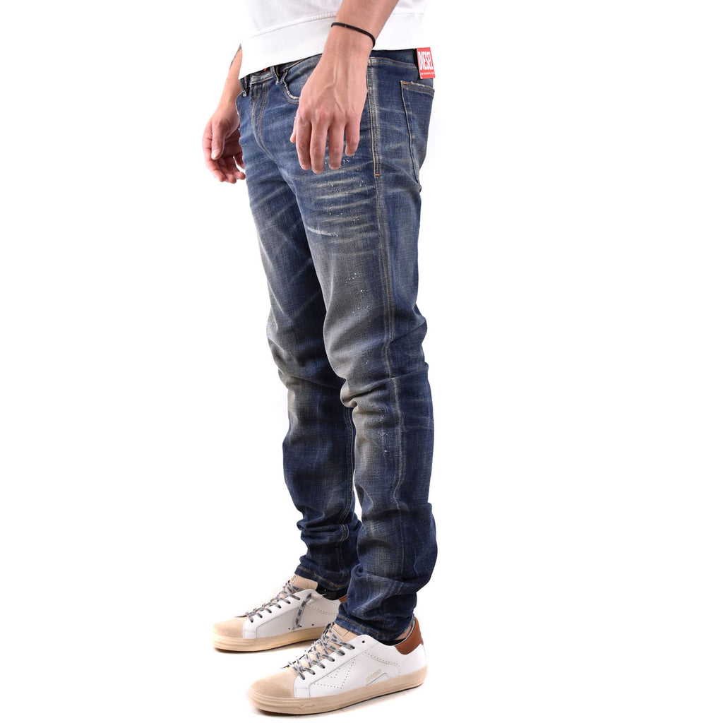 Diesel herenjeans blauw rits en knopen