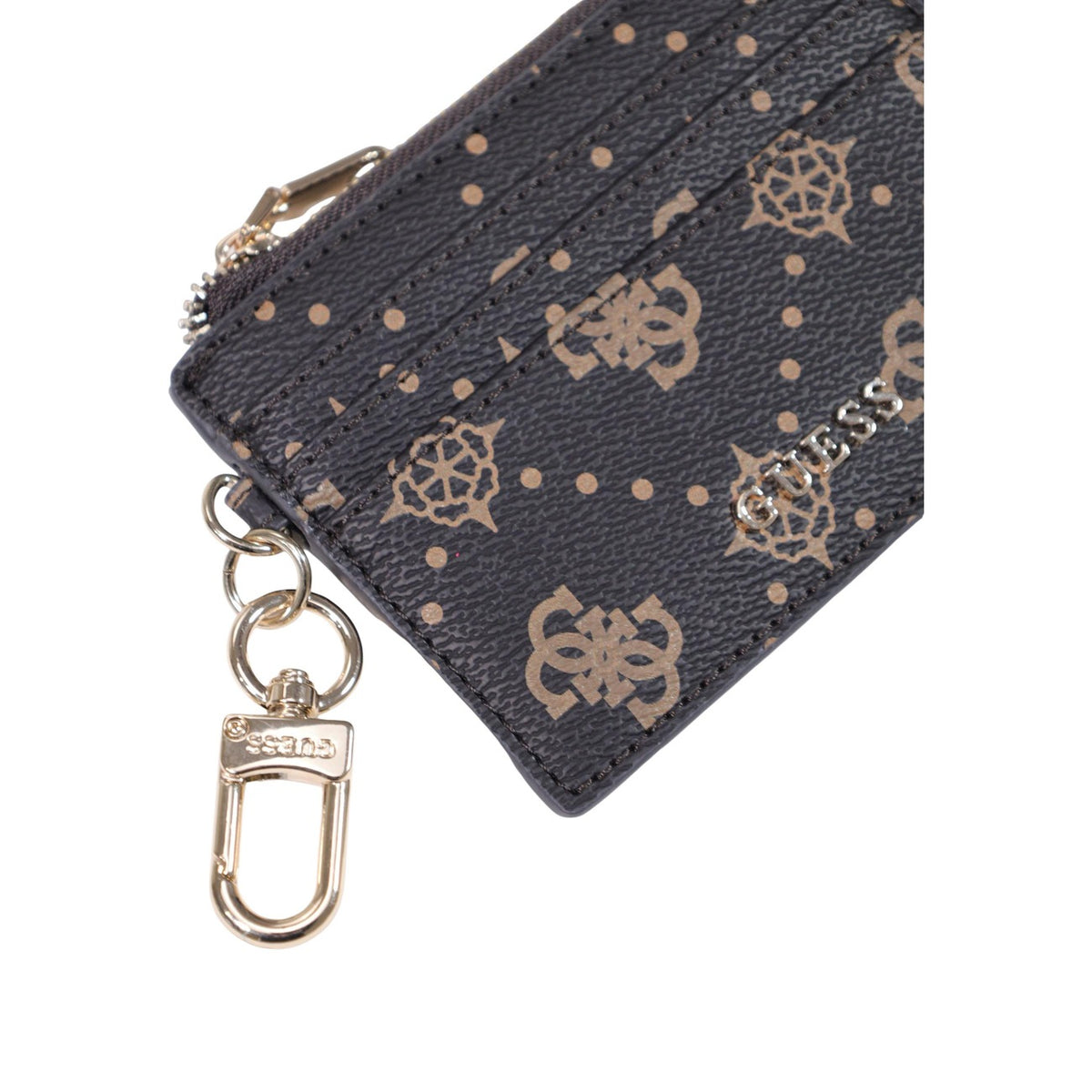Guess portemonnee bruin stippen