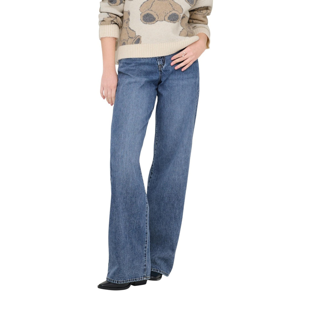 Only dames jeans blauw - vooraanzicht
