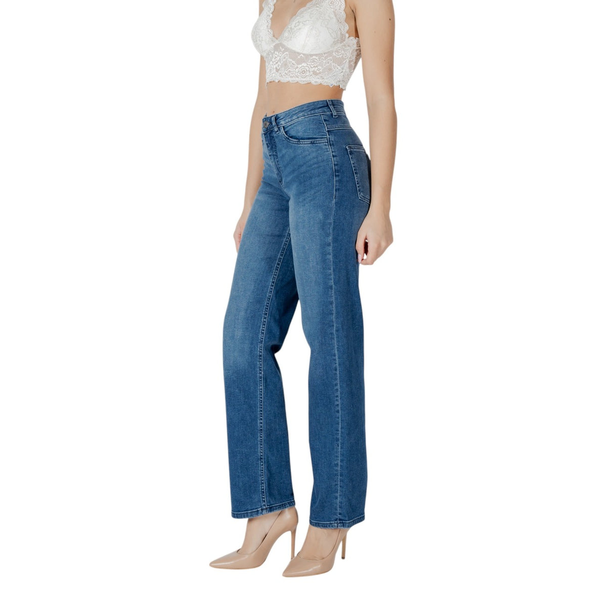 Ichi damesjeans blauw