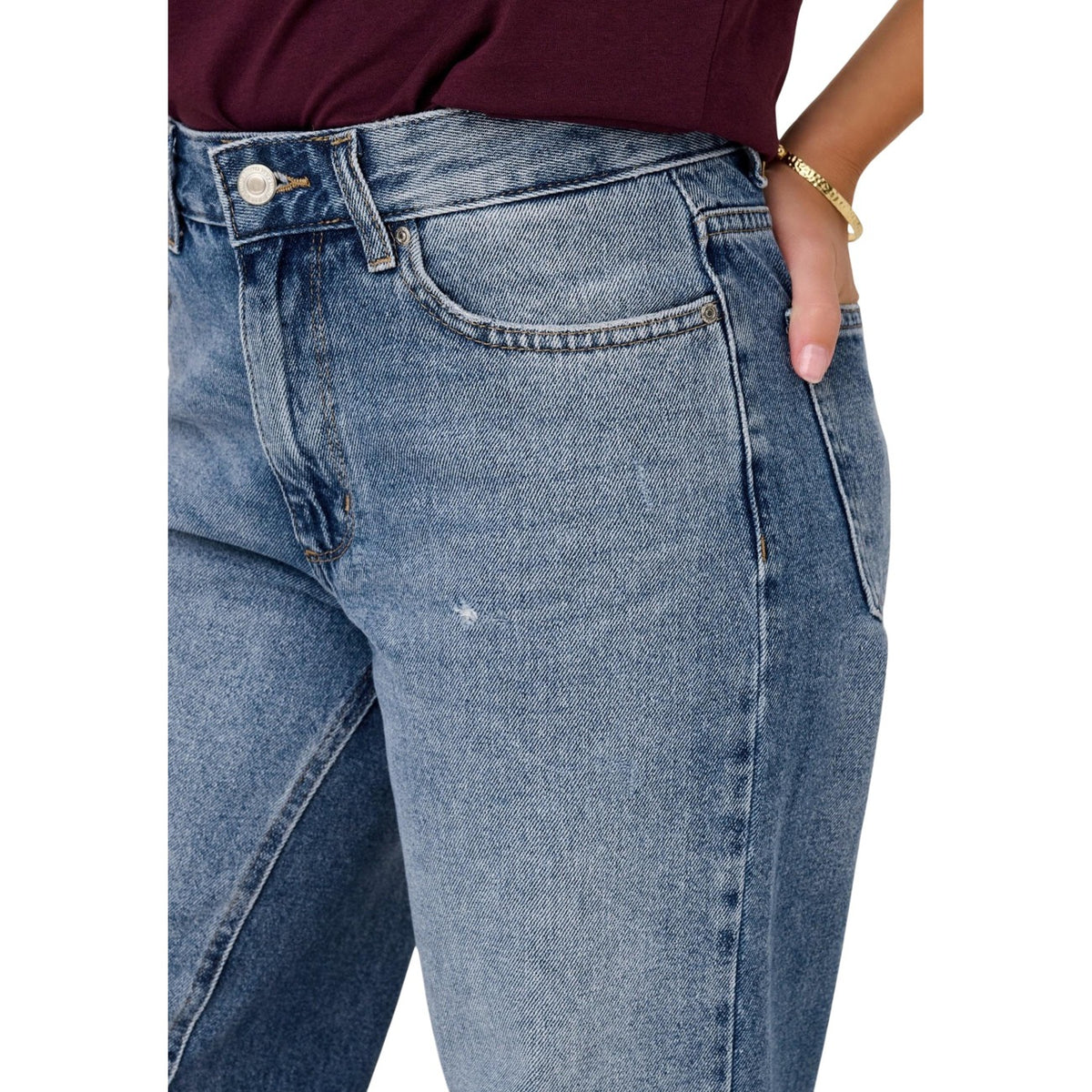 Only dames jeans blauw - productfoto 4