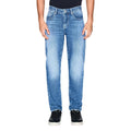 Armani Exchange herenjeans blauw rits en knopen