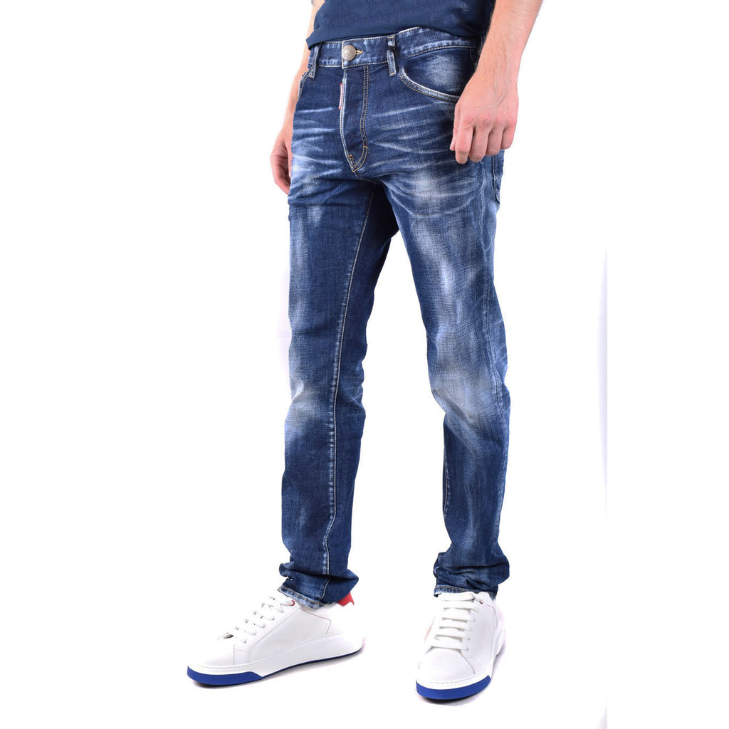 Dsquared2 herenjeans blauw uni