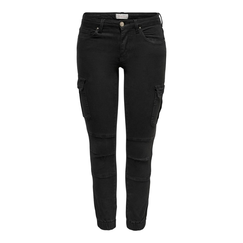 Only damesjeans zwart - vooraanzicht