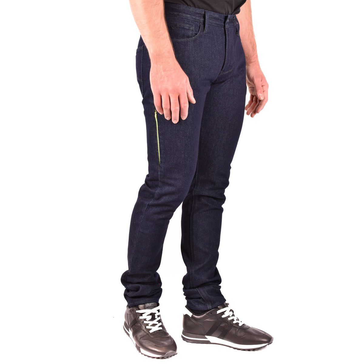 Emporio Armani herenjeans blauw rits en knopen