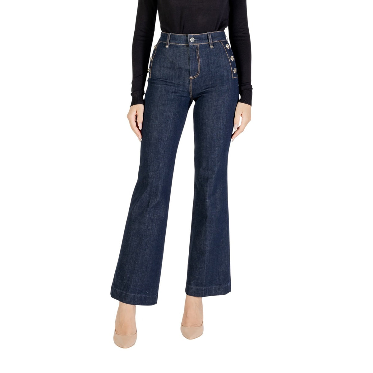 Guess dames jeans blauw - vooraanzicht