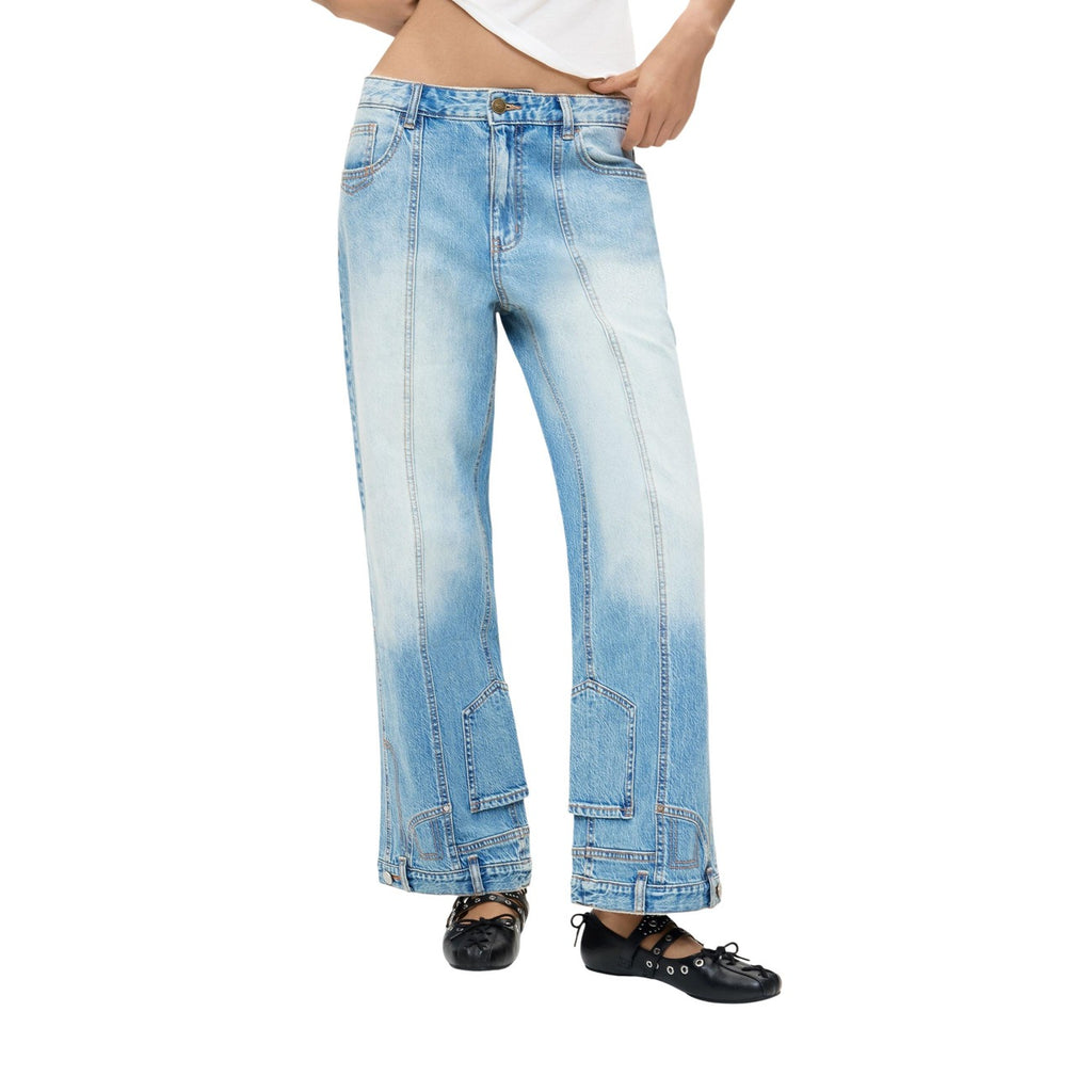 Desigual dames jeans blauw - vooraanzicht