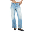 Desigual dames jeans blauw - vooraanzicht