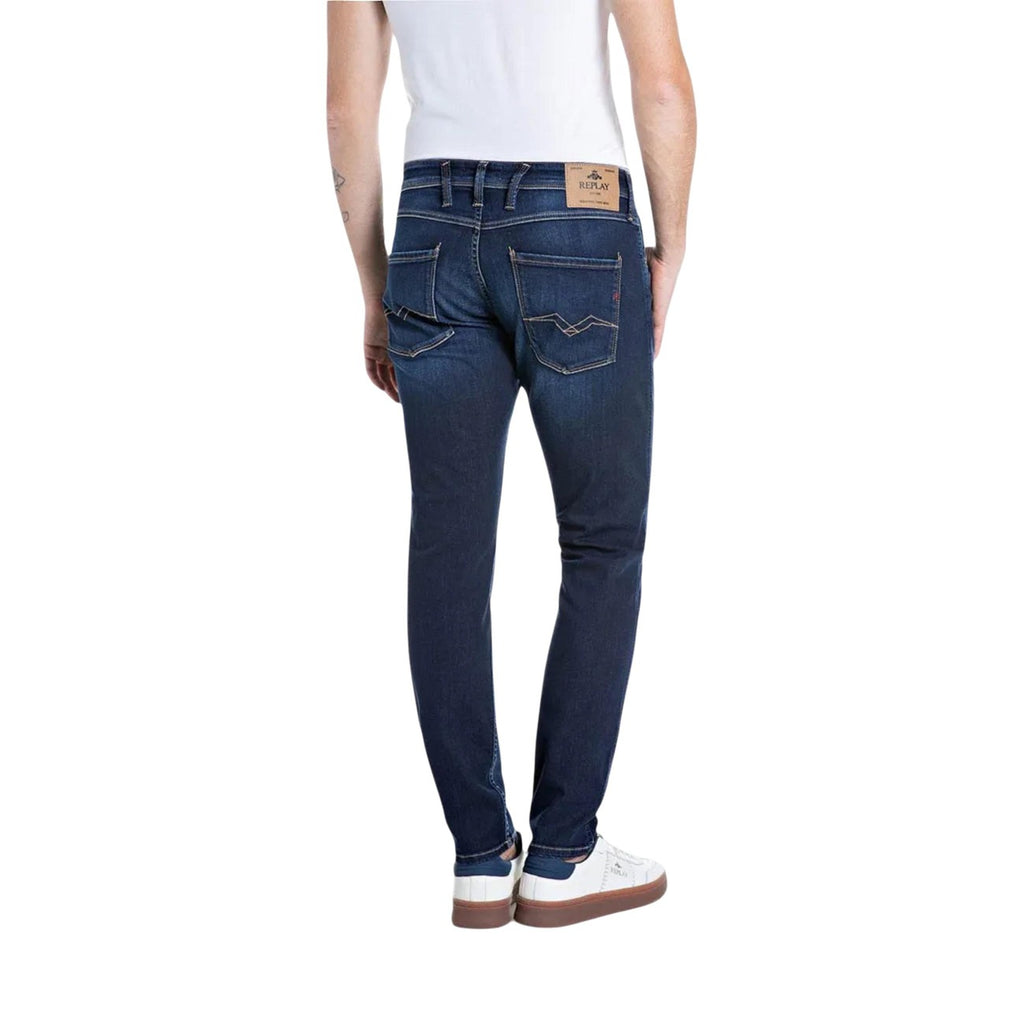 Replay herenjeans blauw rits en knopen