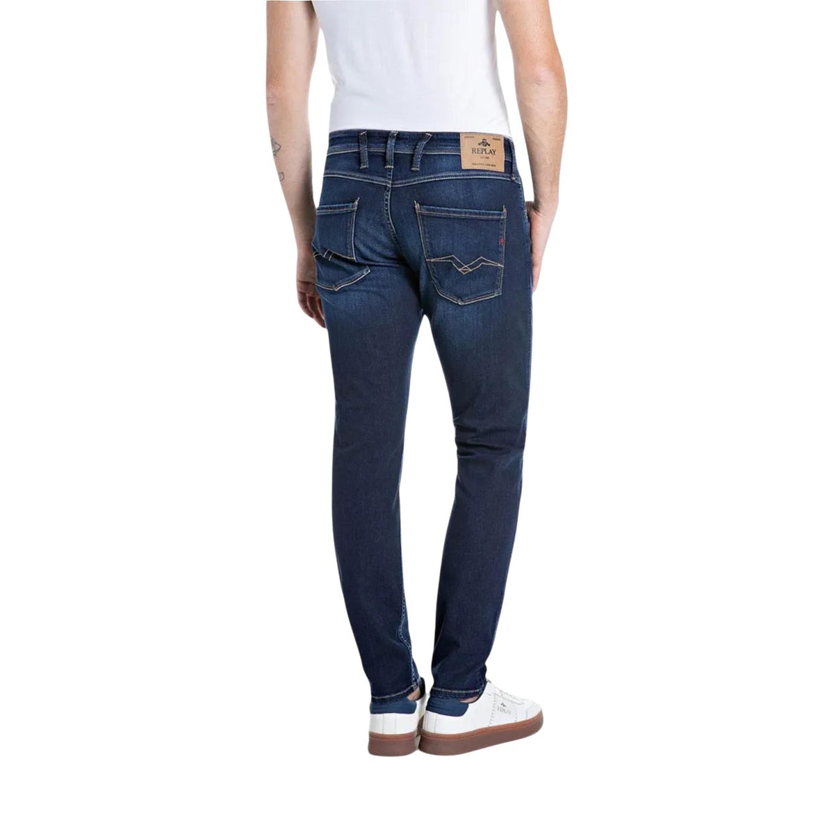 Replay herenjeans blauw rits en knopen