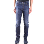 Paolo Pecora herenjeans blauw -gesleten effect