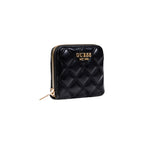 Guess portemonnee zwart met knopen • zakken: binnenzakken • size (cm): 12x10x2.5
