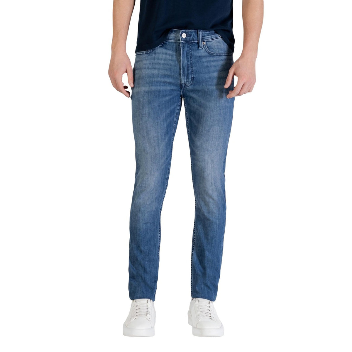 Calvin Klein Jeans herenjeans blauw spijkerstof