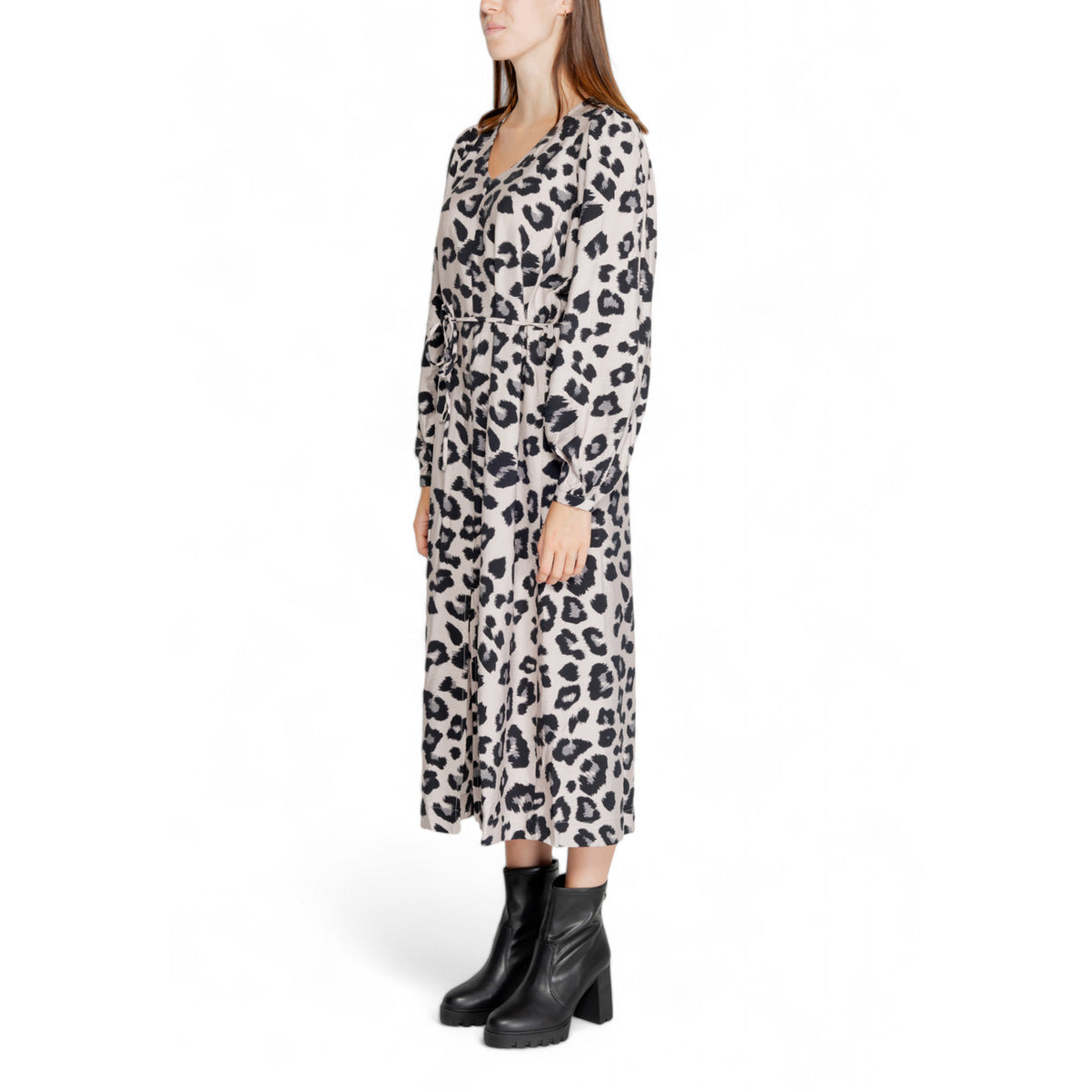 Jacqueline De Yong damesjurk grijs - productfoto 3