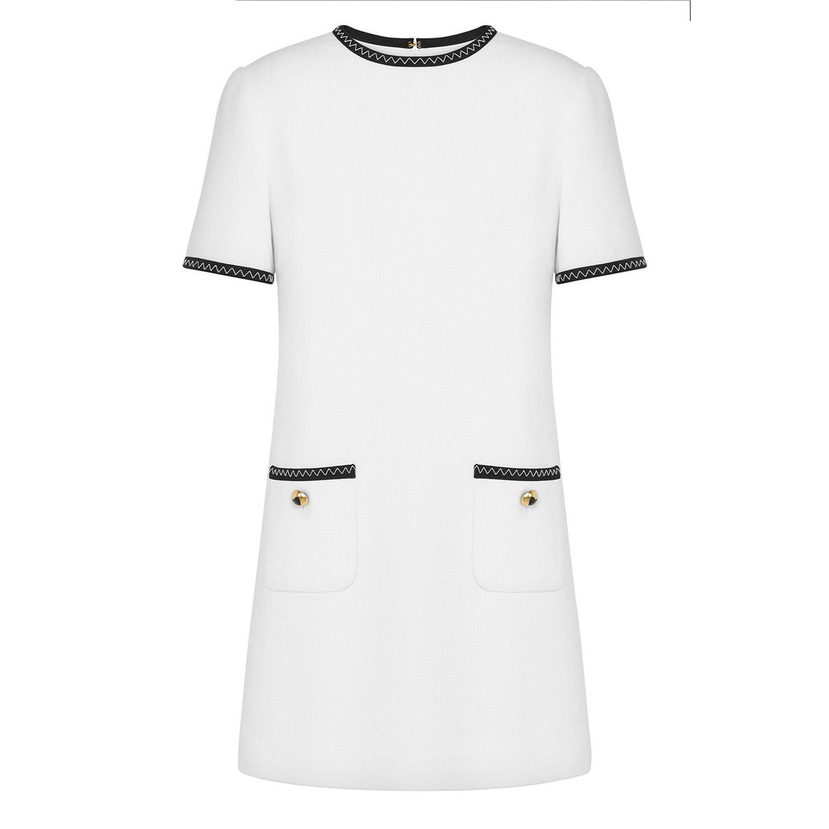 Moschino damesjurk wit - vooraanzicht
