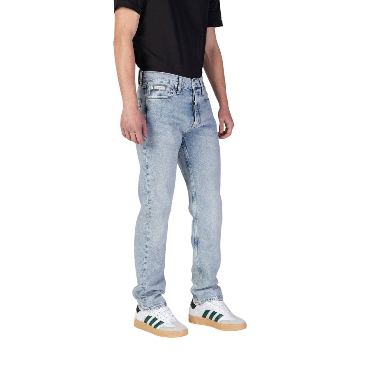 Calvin Klein Jeans herenjeans blauw uni