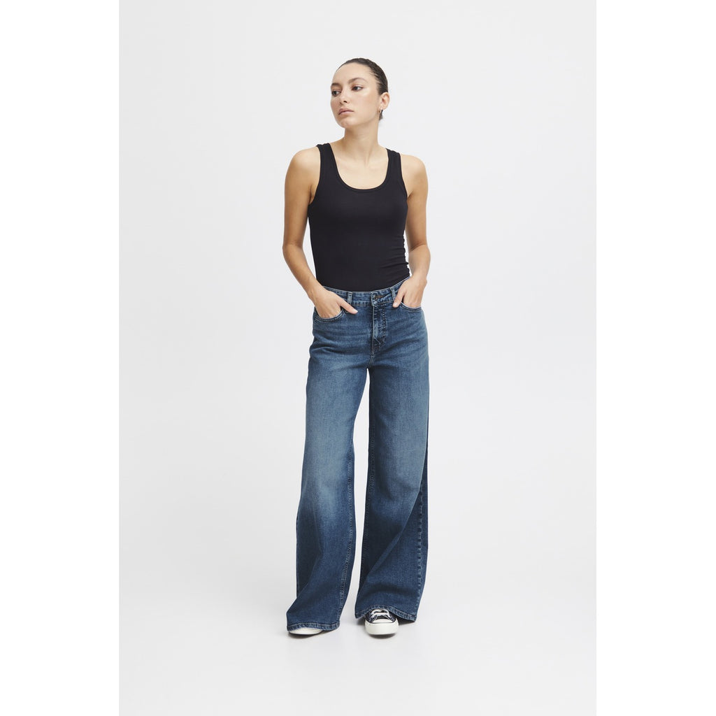 Ichi damesjeans groen - productfoto 4