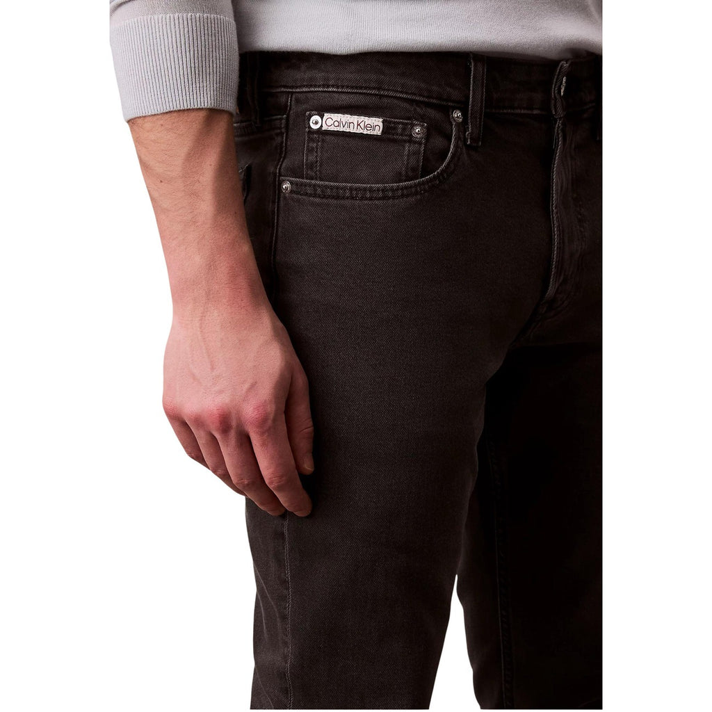 Calvin Klein Jeans herenjeans zwart 98% Katoen 2% Elastaan
