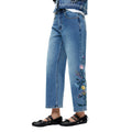 Desigual dames jeans blauw - vooraanzicht