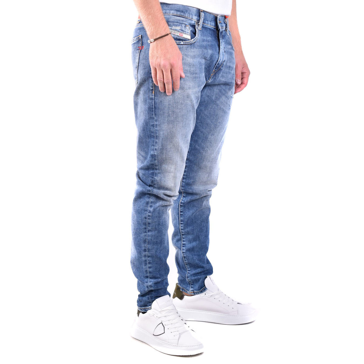 Diesel herenjeans blauw -gesleten effect
