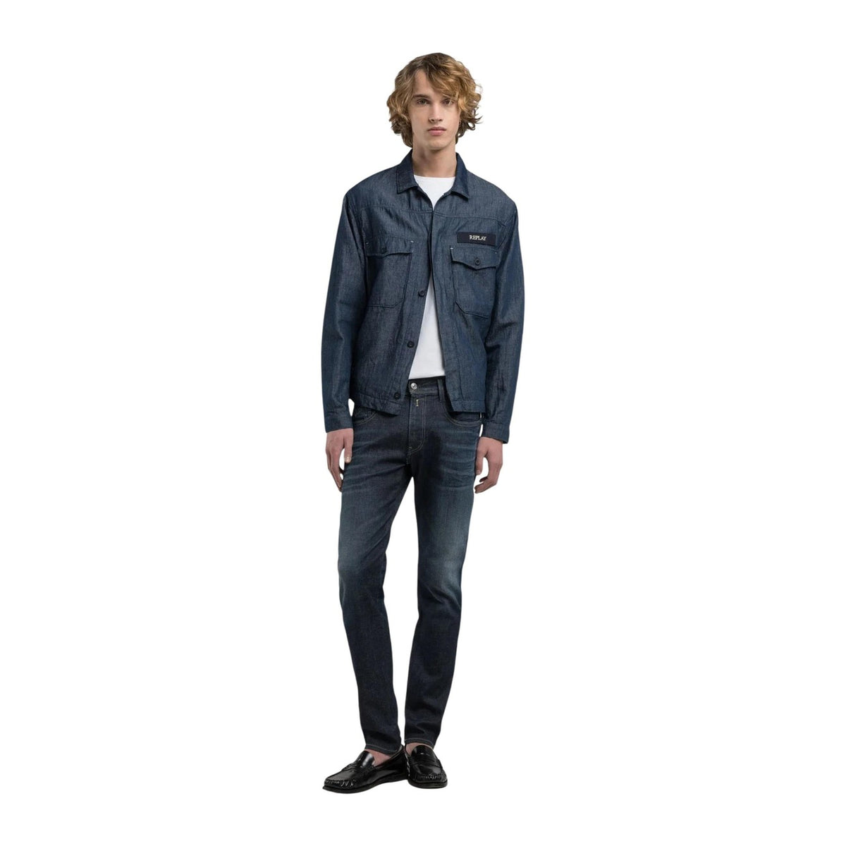 Replay herenjeans blauw voor- en achterzak