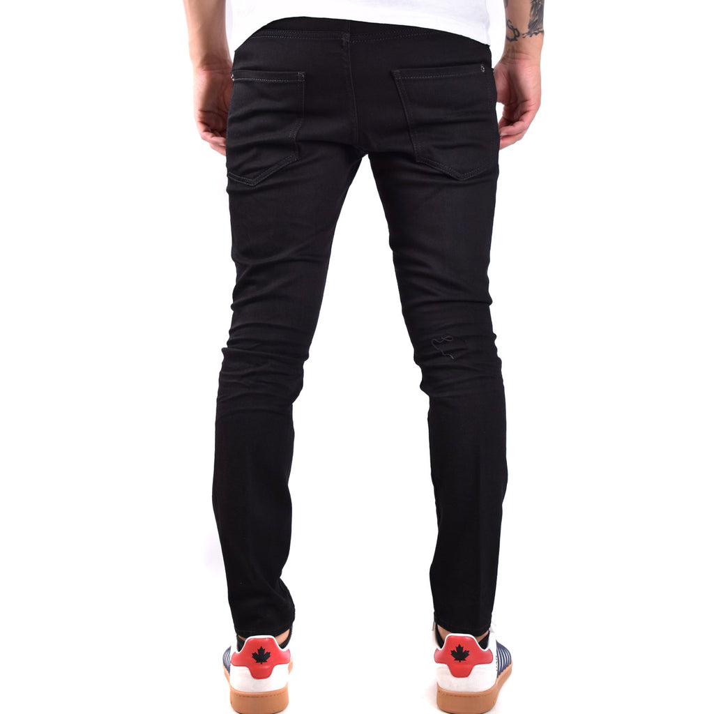 Dsquared2 herenjeans zwart rits en knopen