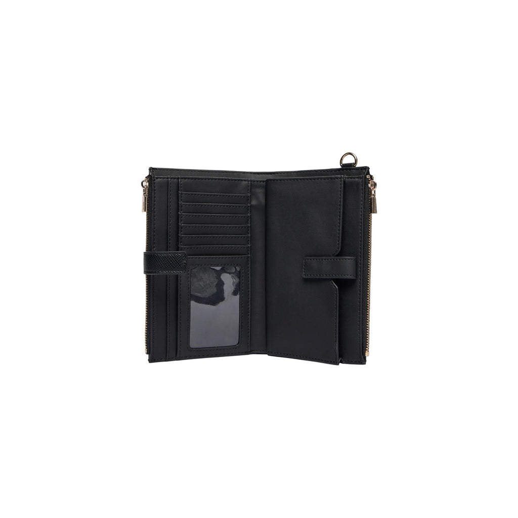 Guess portemonnee zwart rits en knopen • zakken: binnenzakken • size (cm): 18x11.5x3.5