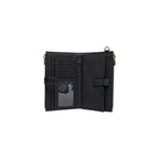 Guess portemonnee zwart rits en knopen • zakken: binnenzakken • size (cm): 18x11.5x3.5