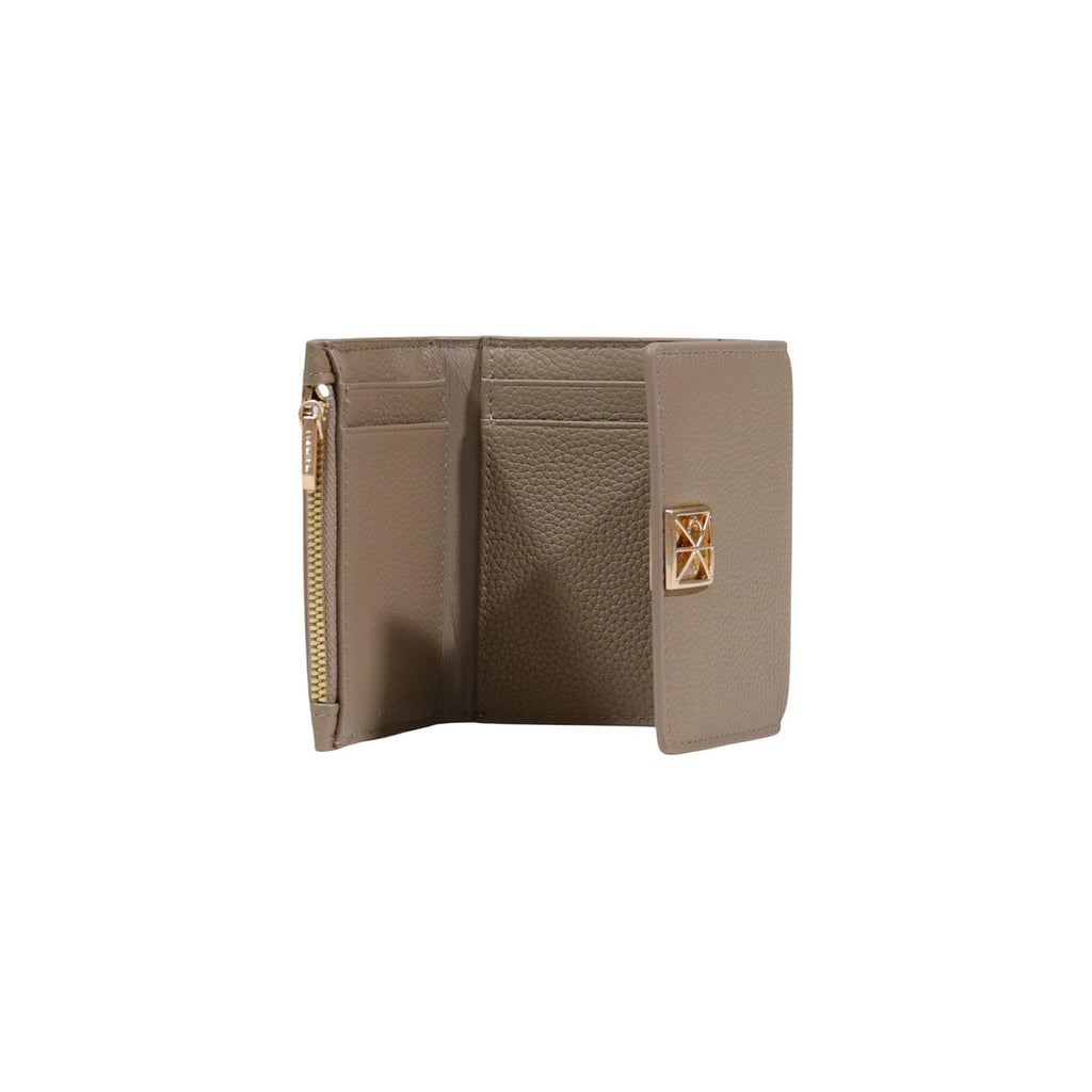 Calvin Klein portemonnee beige met automatische knoop • zakken: binnenzakken • size (cm): 10x7.5x2