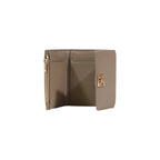 Calvin Klein portemonnee beige met automatische knoop • zakken: binnenzakken • size (cm): 10x7.5x2
