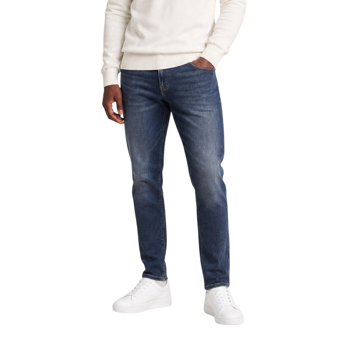Tommy Hilfiger Jeans herenjeans blauw rits en knopen