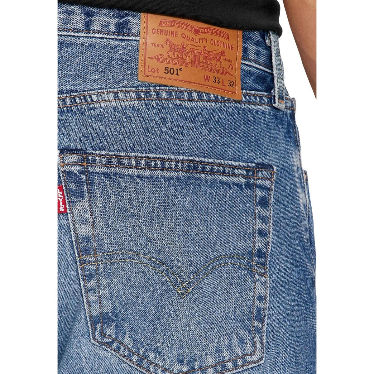 Levi`s herenjeans blauw voor- en achterzak