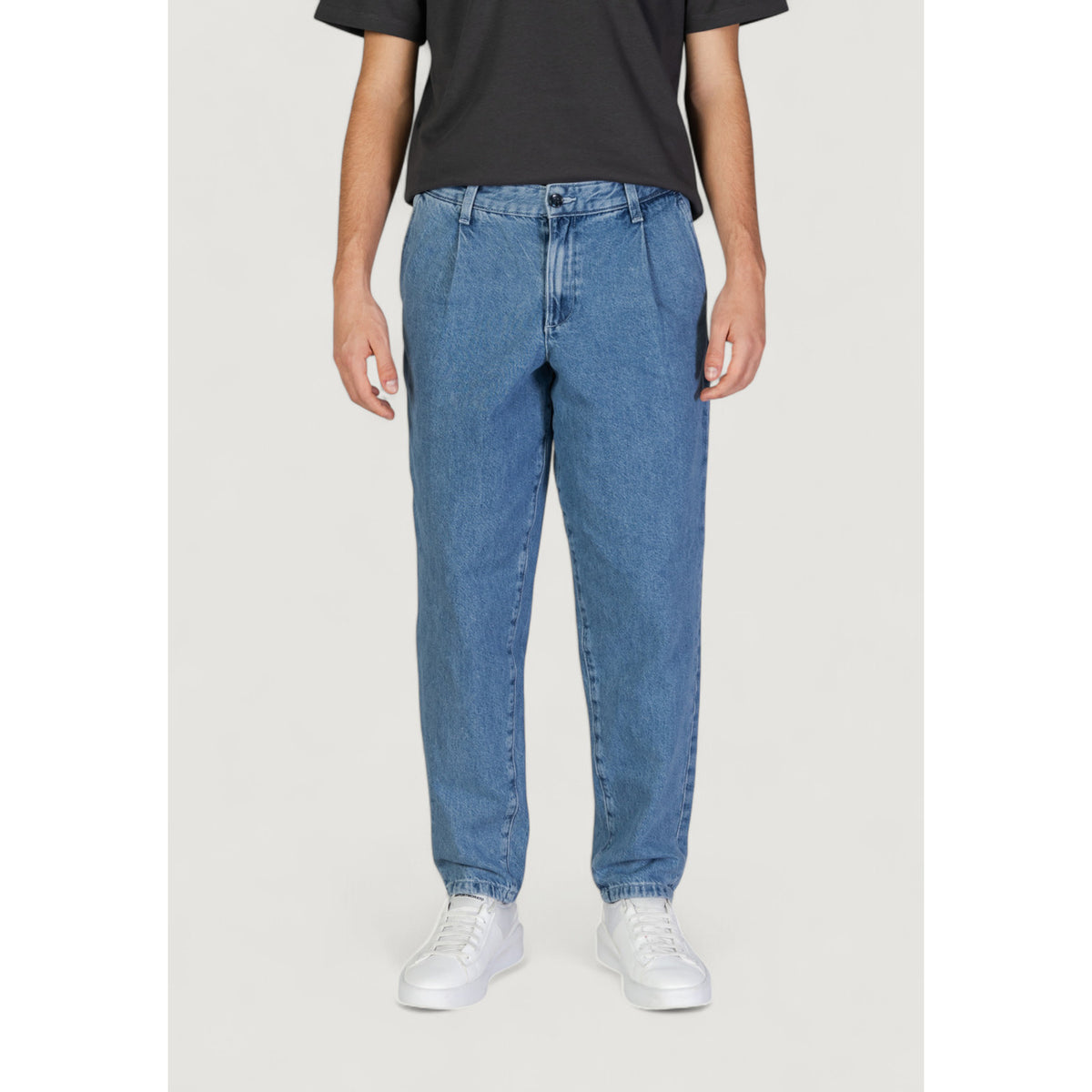 Jack & Jones herenjeans blauw rits en knopen