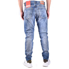 Diesel herenjeans blauw -gesleten effect