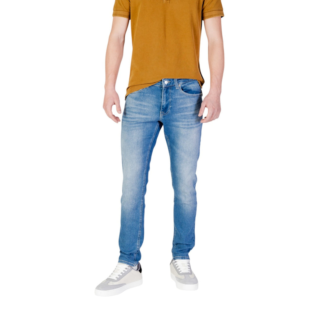 Tommy Hilfiger Jeans herenjeans blauw uni